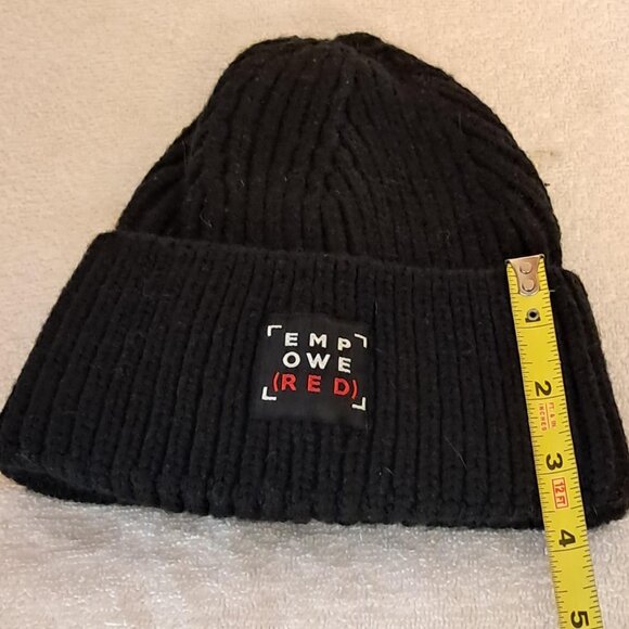 Unisex EMPOWERED Knit Watch Cap, Black - Picture 3 of 4